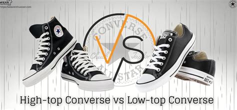 high top vs low converse.